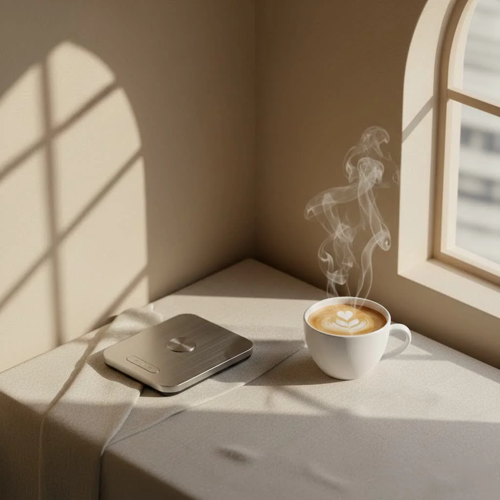 Digital luggage scale weighing a suitcase