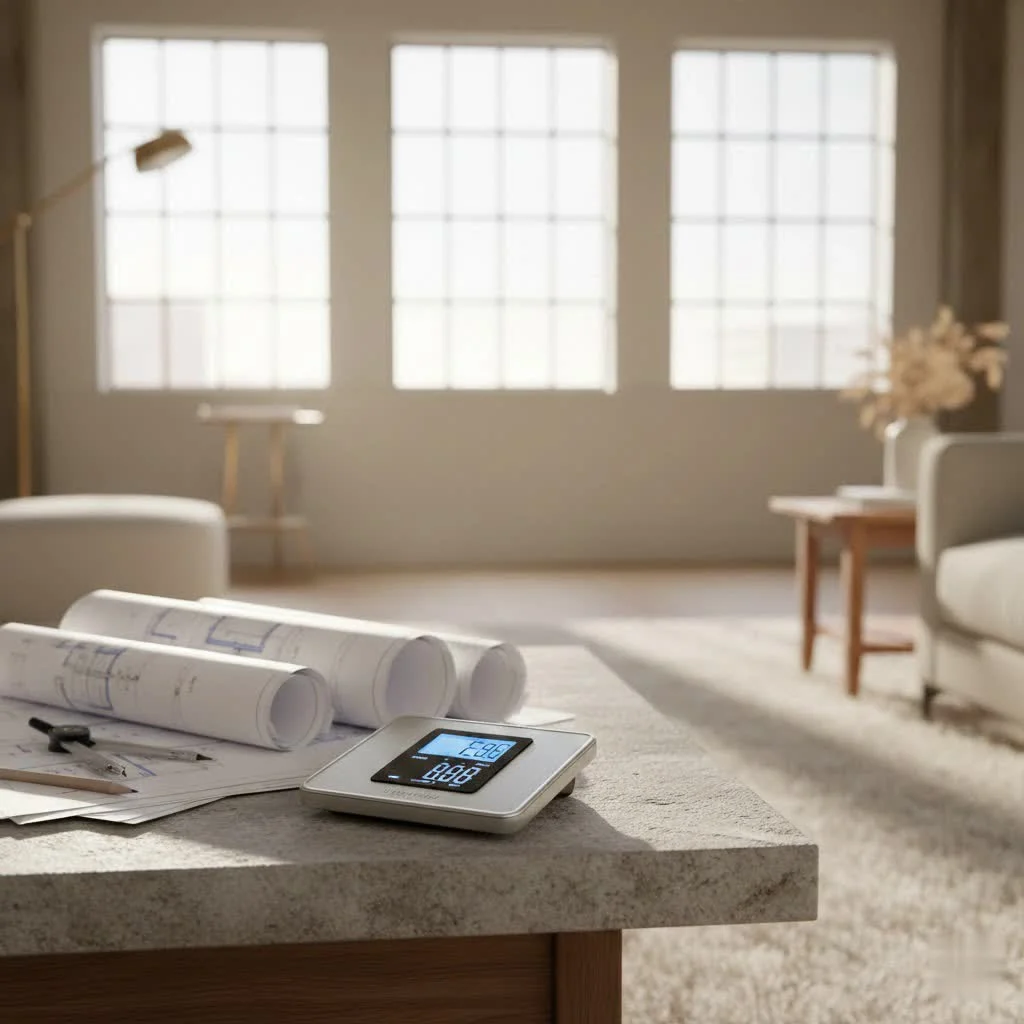 Digital luggage scale showing a suitcase weight