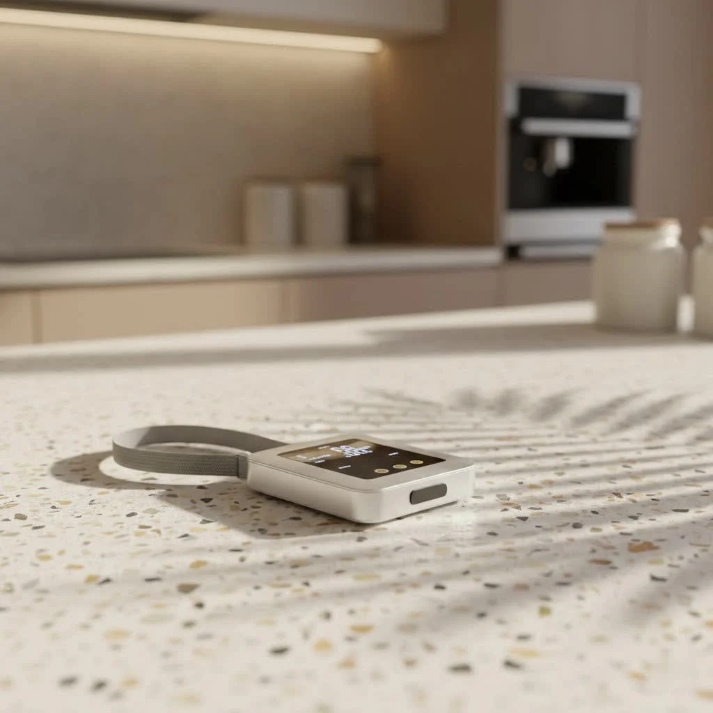 Balanzza luggage scale weighing a suitcase