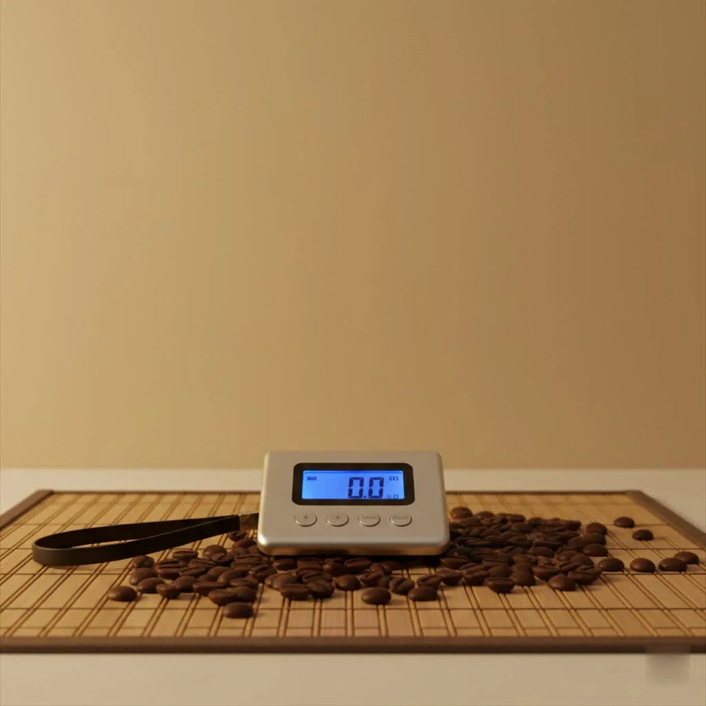 Digital compact luggage scale showing a weight reading